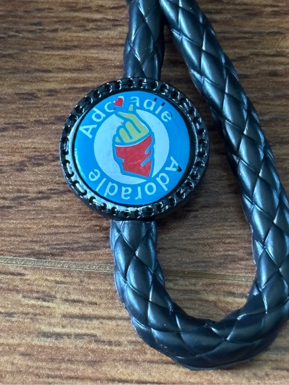 Adoradle family Thing,Keychain with Black Braided Loop